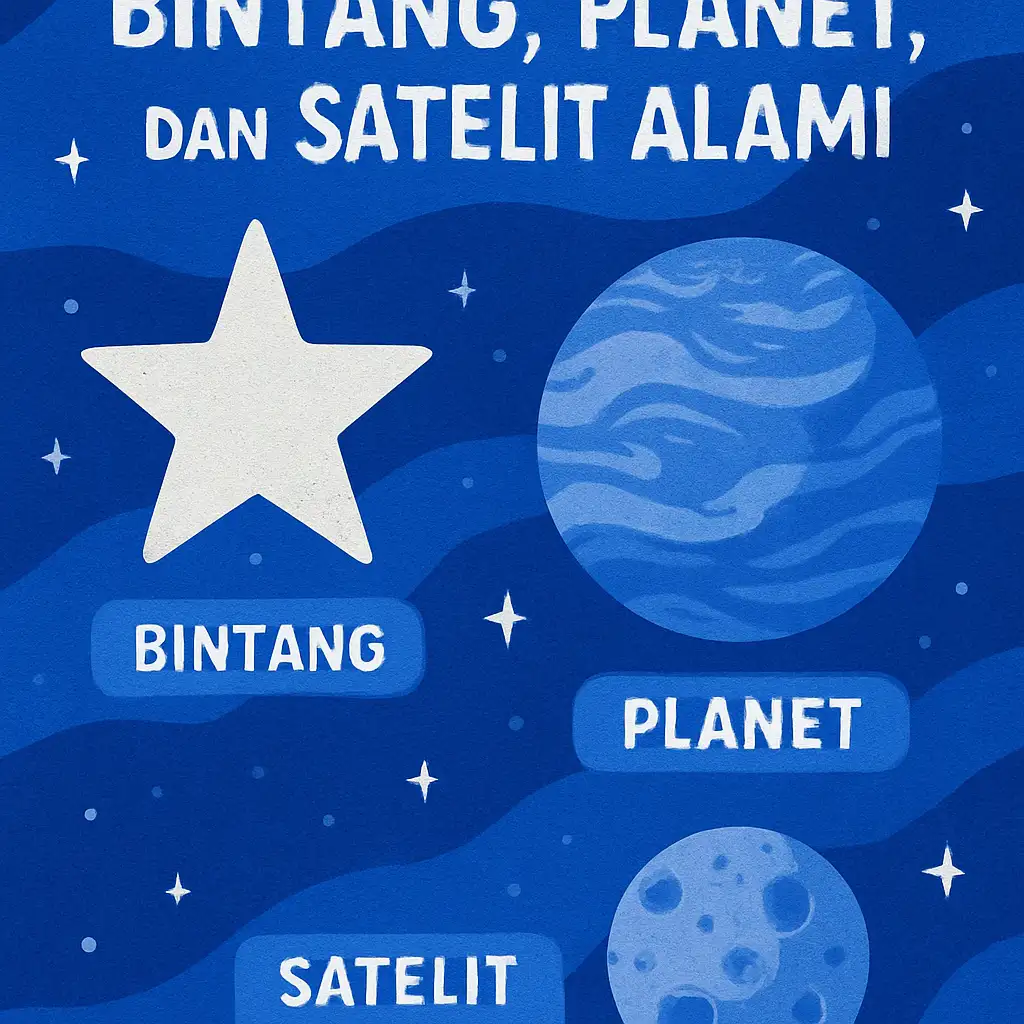 Mengenal Perbedaan Bintang, Planet, dan Satelit Alami