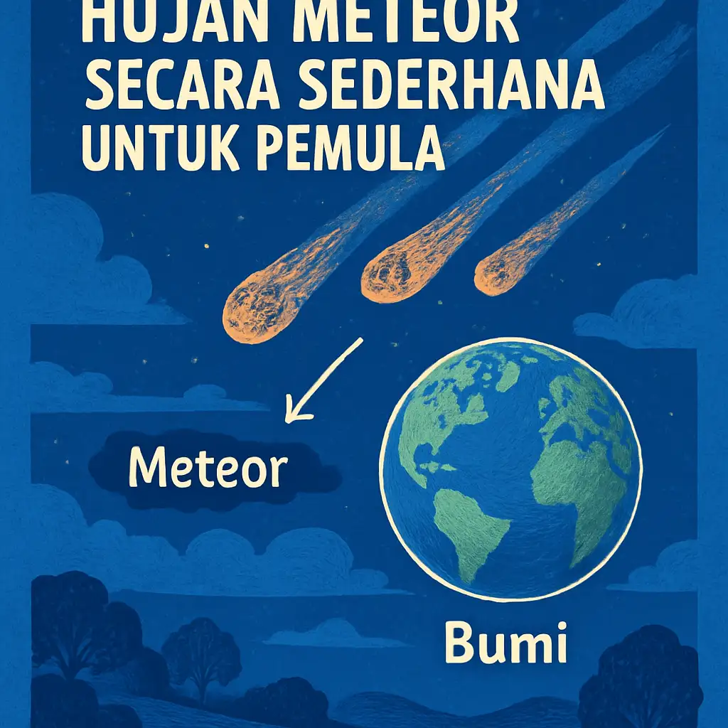 Cara Menjelaskan Hujan Meteor Secara Sederhana untuk Pemula