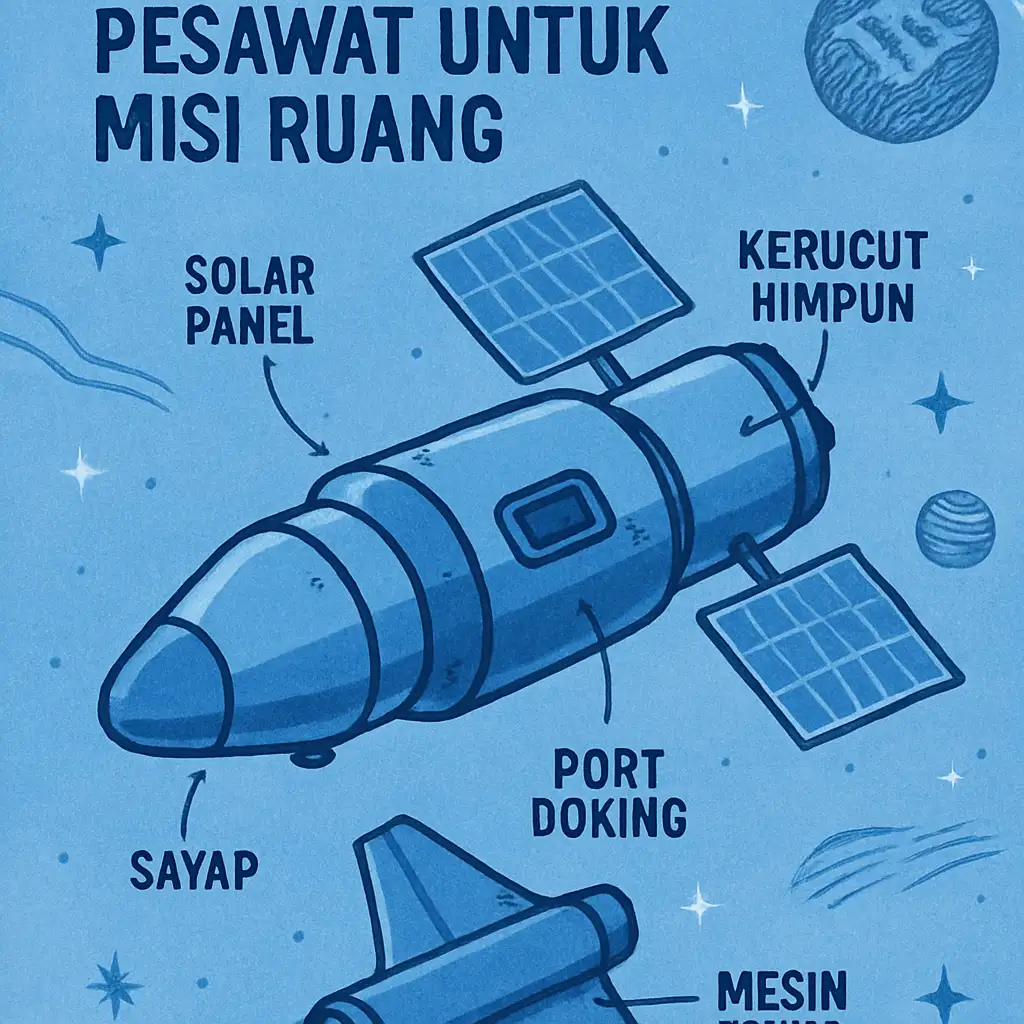 Mengenal Struktur Umum Pesawat untuk Misi Ruang
